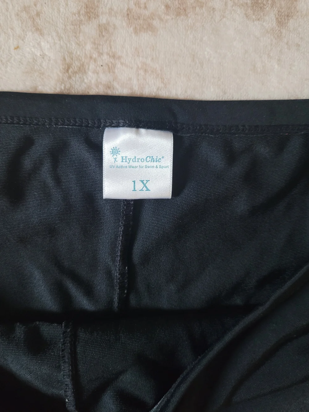 Women’s Black Skirt with Pink & Blue Trim Swimwear